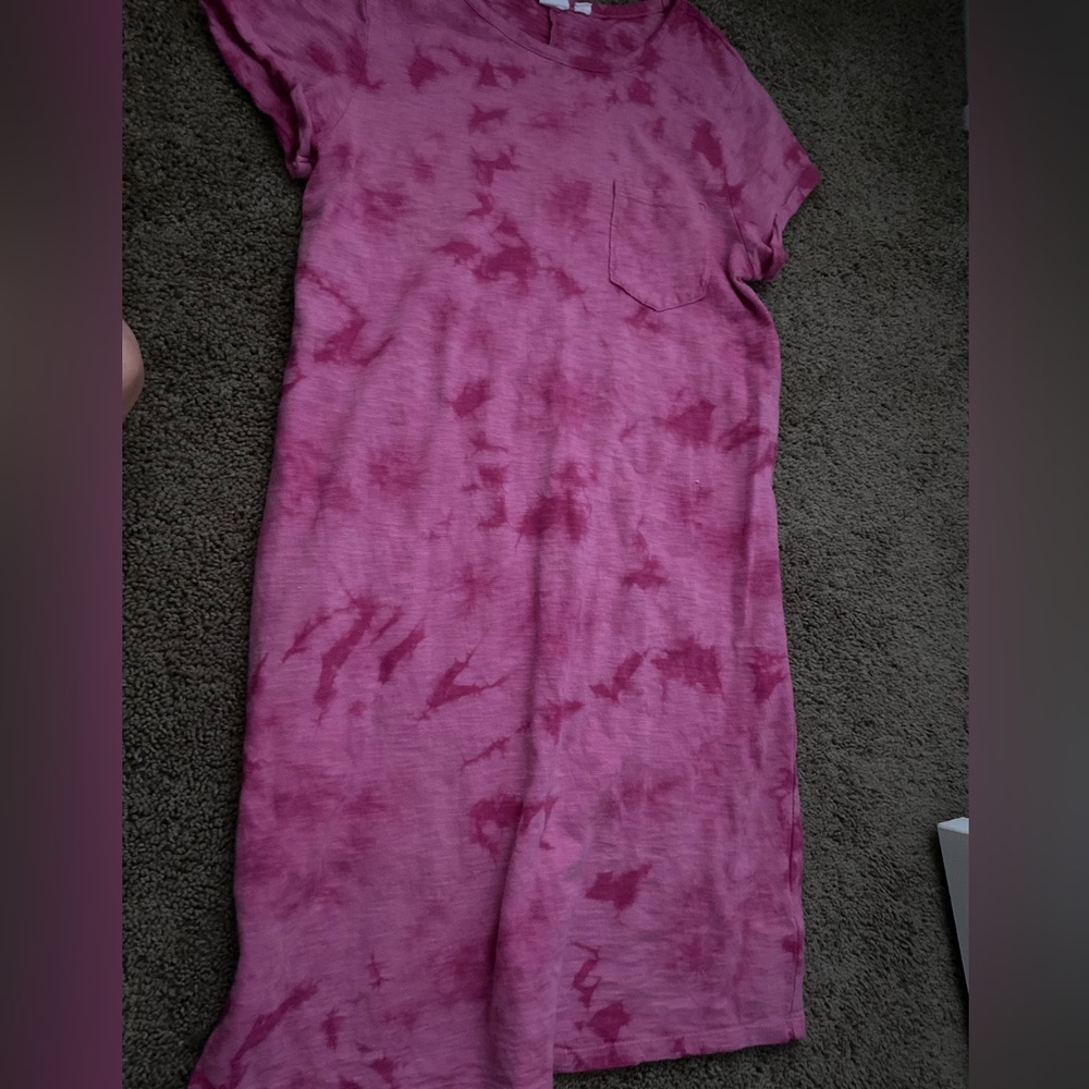 gap tie dye pink dress